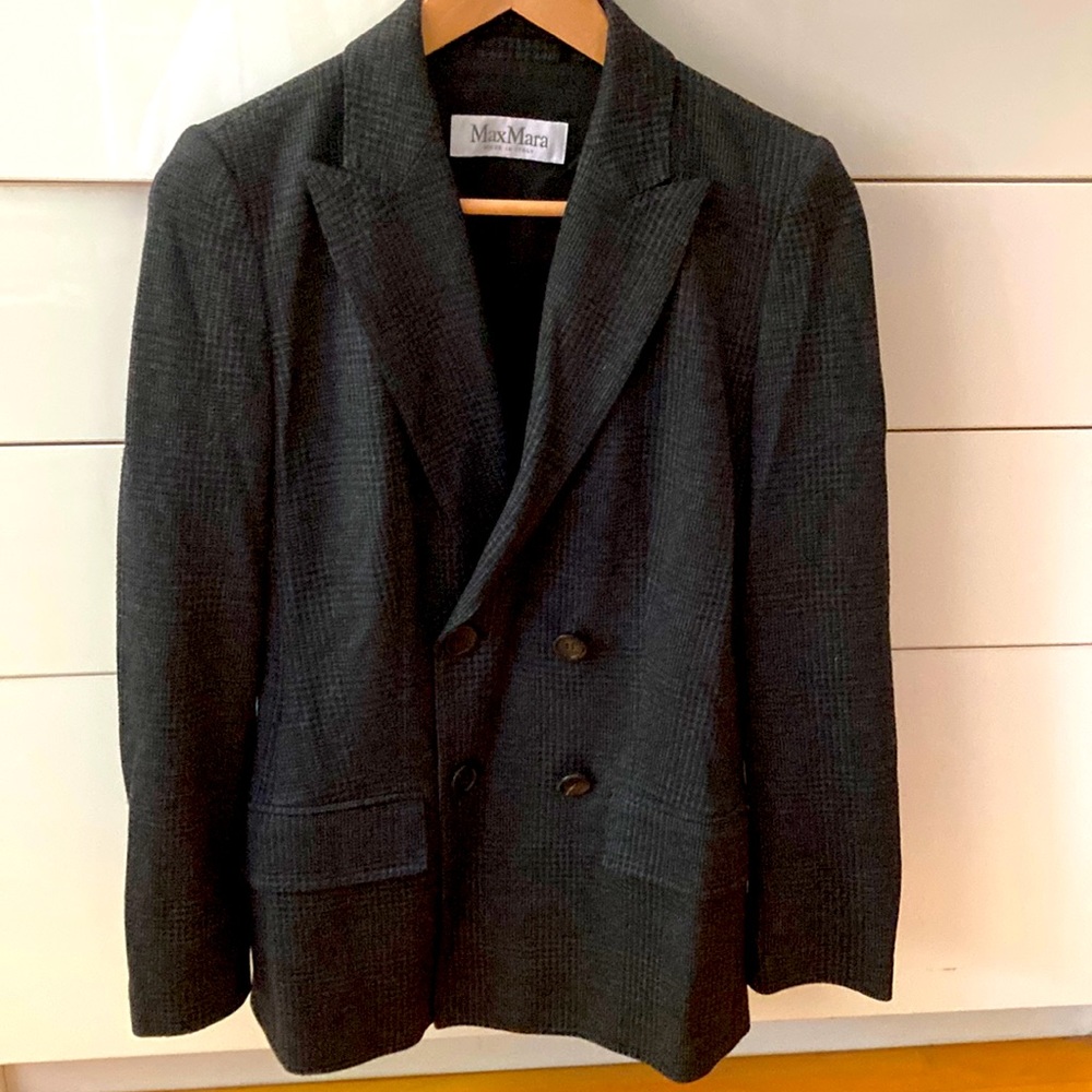 MaxMara size 6 women’s wool and viscose double breasted blazer